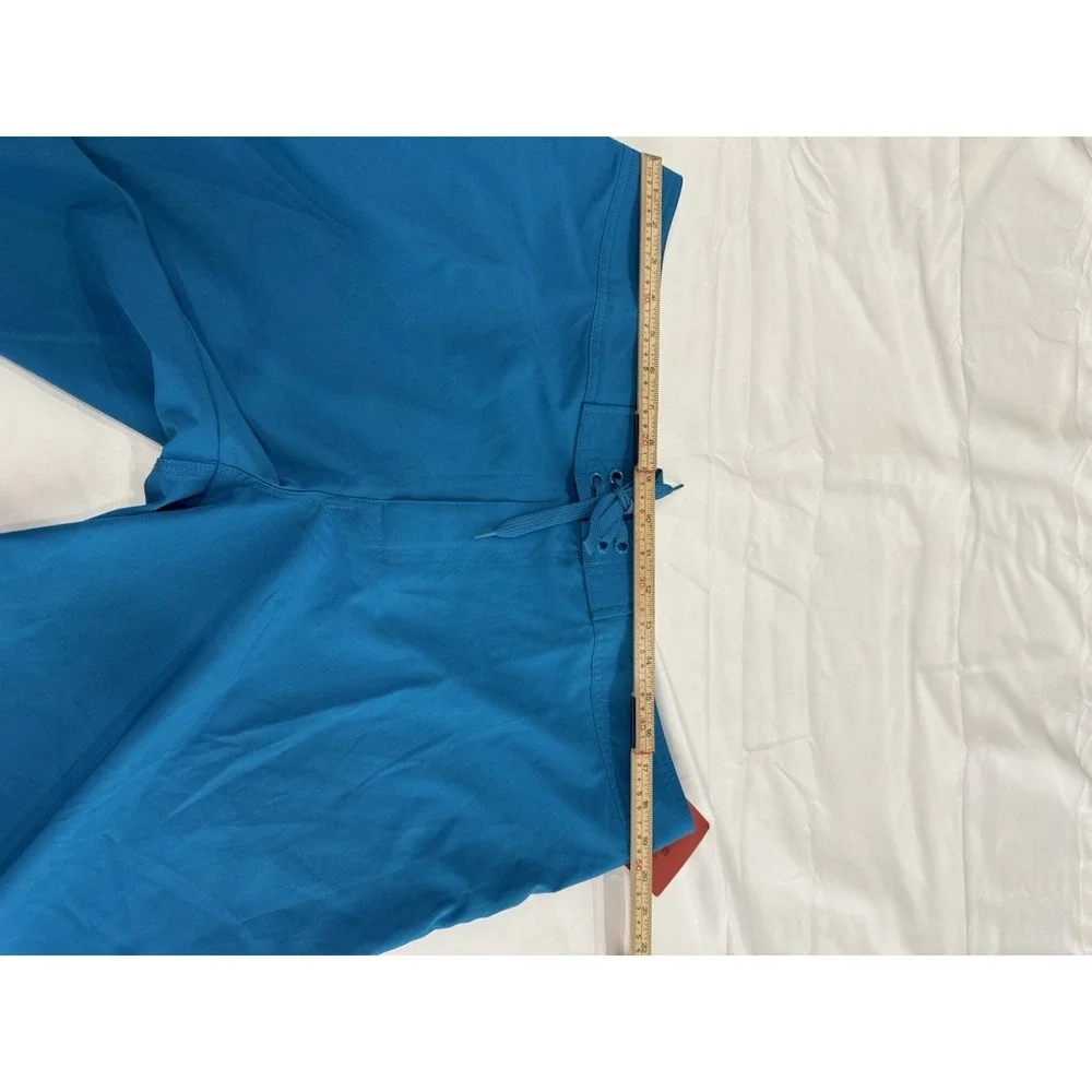 Mossimo Supply Co Men Board Short 38 Blue Drawstring Mid Rise Lightweight Beach